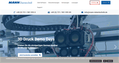 Desktop Screenshot of mann-datentechnik.de